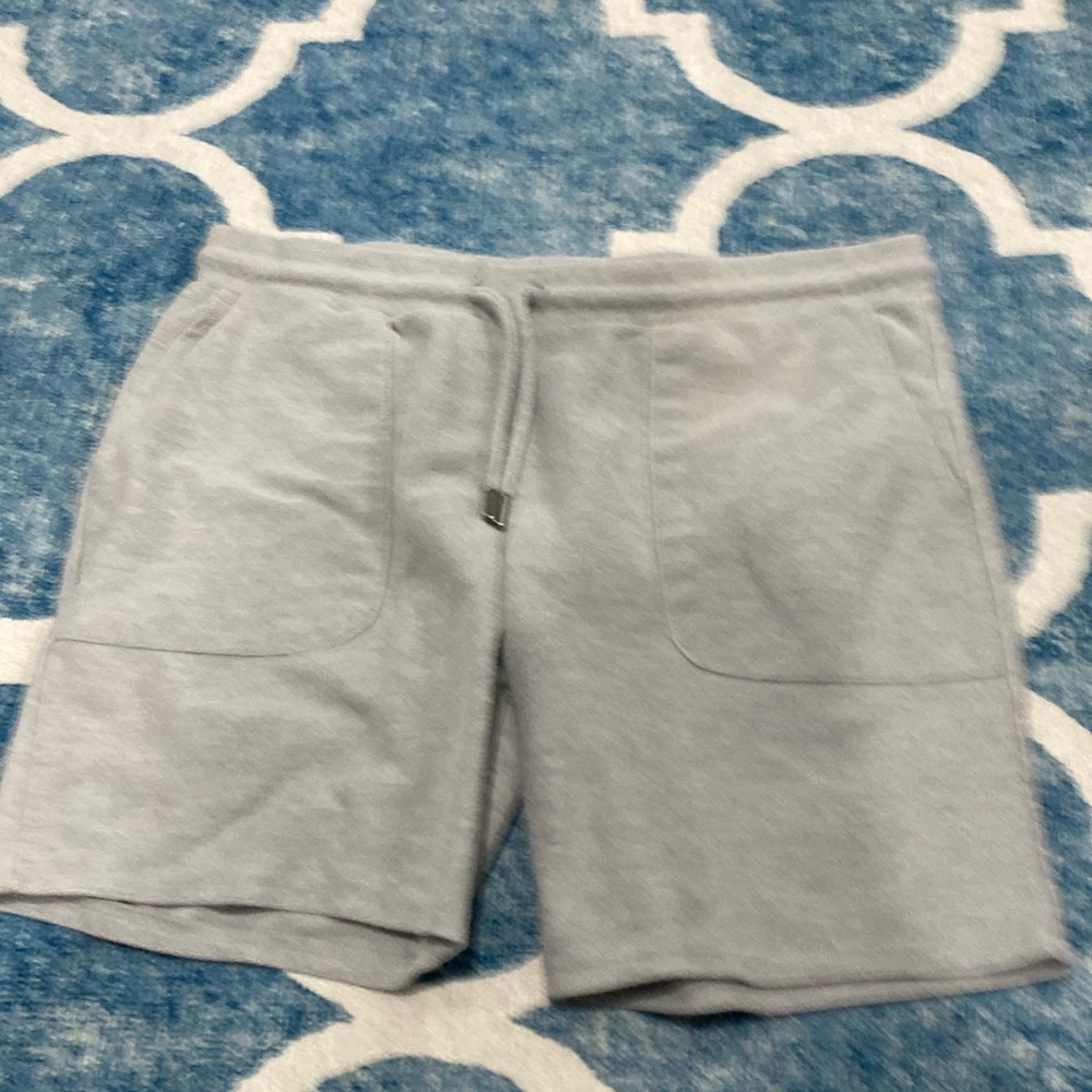 Top Man athletic shorts in medium. Light gray